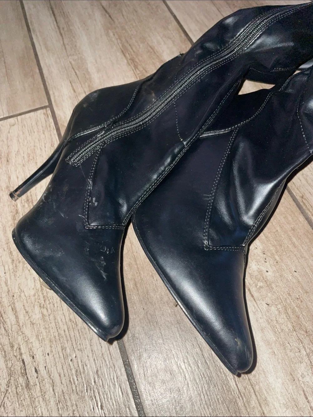 Pleaser USA footwear, Seduce-3000 model knee-high boots, Size 9
